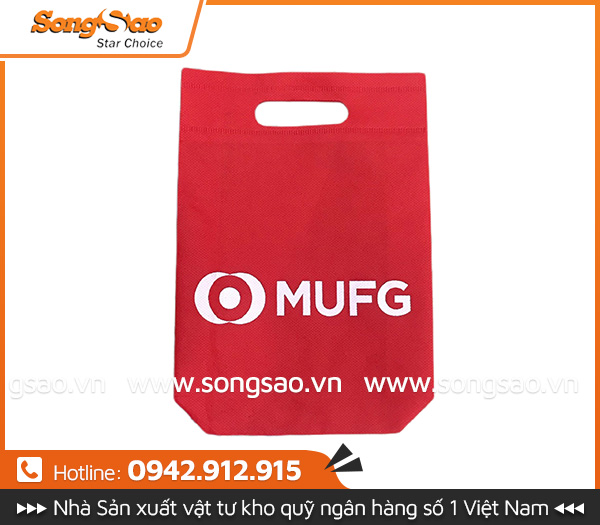 Túi vải không dệt hình hộp đột lỗ xách